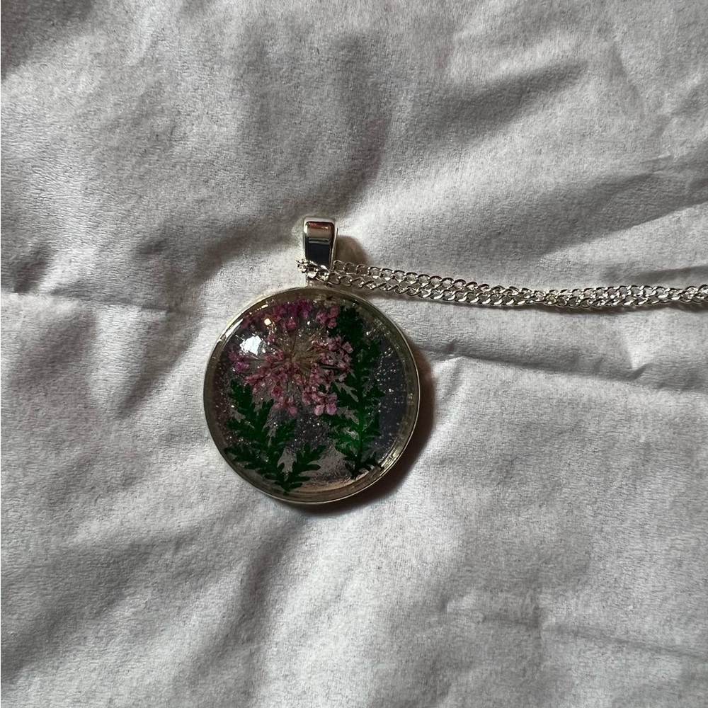 Pink Flower Necklace